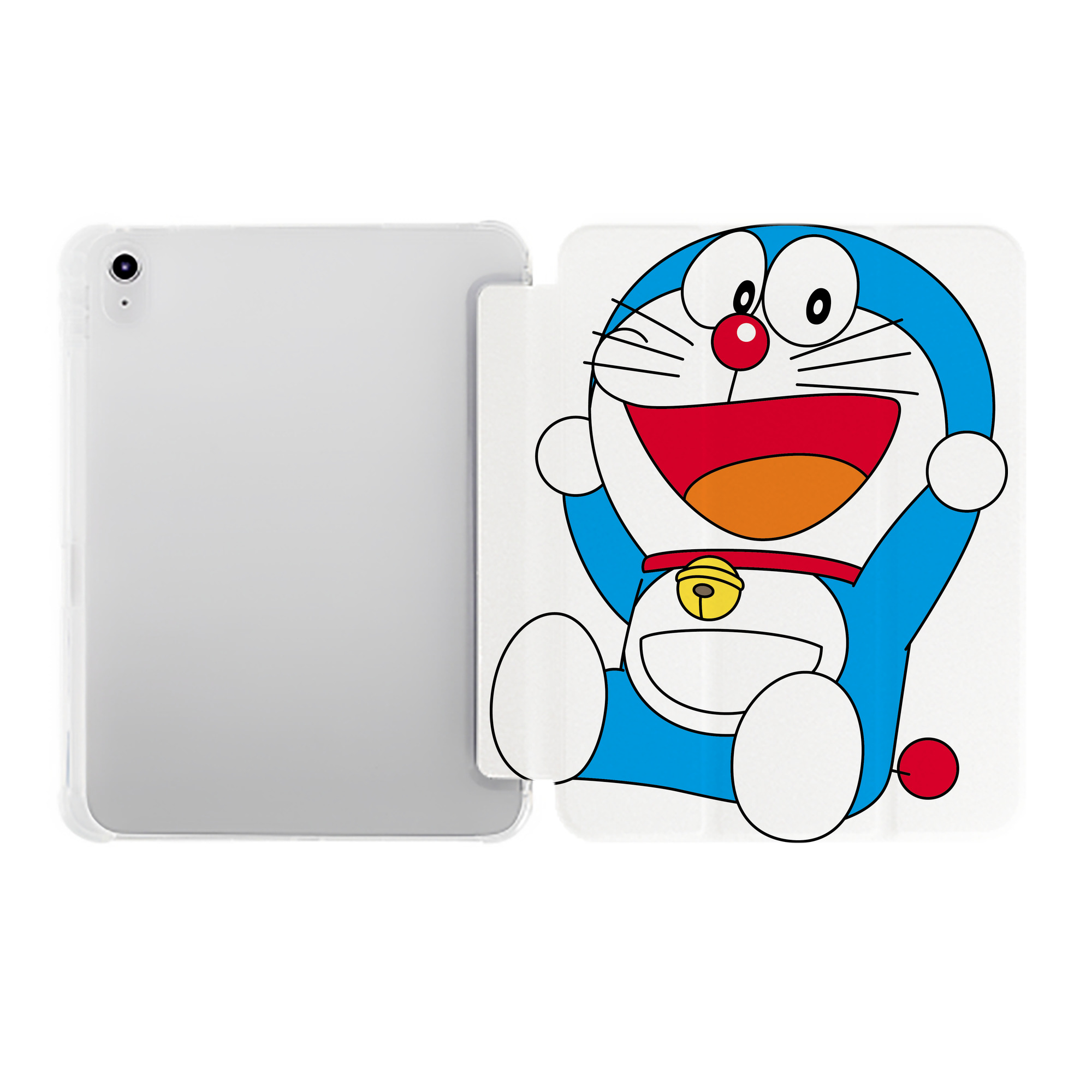 （画像用） ドラえもん Doraemon IPad ケース ペン収納付き 三つ折りスタンド PUレザー×シリコン 対応機種9.5/10.5/10.9インチ